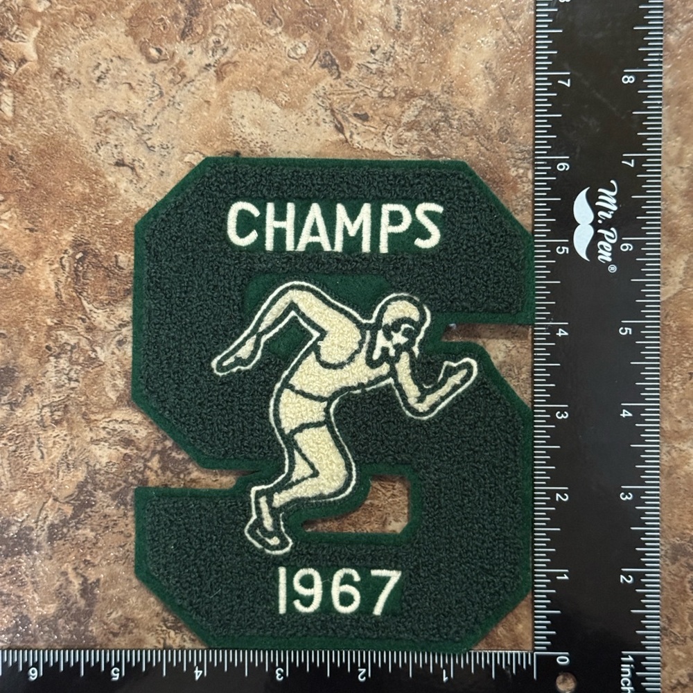 POLO RALPH LAUREN PATCHES BRAND NEW GREEN 1967 CHAMPS PATCH